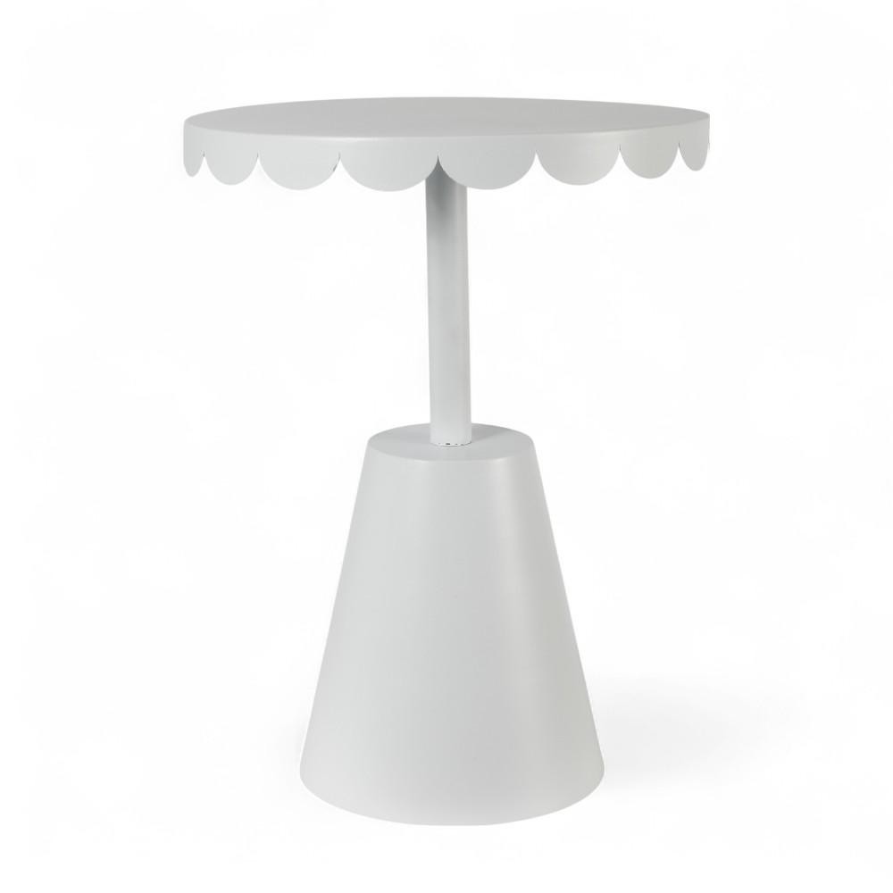 TAVOLINO METALLO CM.35X45 BIANCO